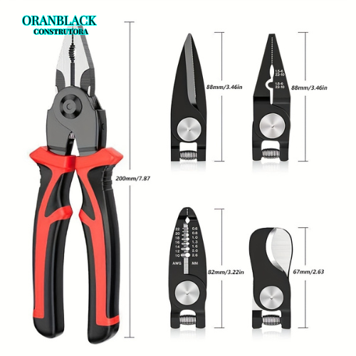 Conjunto de Alicates Multifuncionais 5 em 1