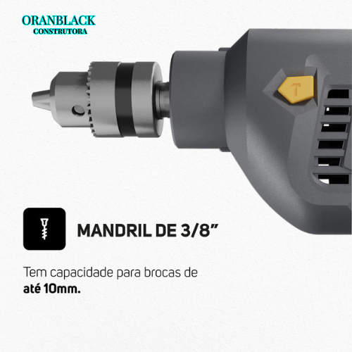 Parafusadeira e Furadeira de Impacto-WF 700K10 Mandril de 3/8" Potência de 700W + Maleta Acessórios