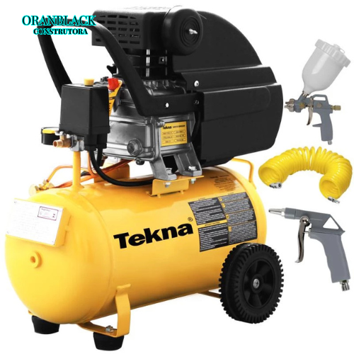 Compressor de Ar 2,0 - HP 20 Litros 8,0 PÉS - com Kit Multiuso CP8022/ TEKNA