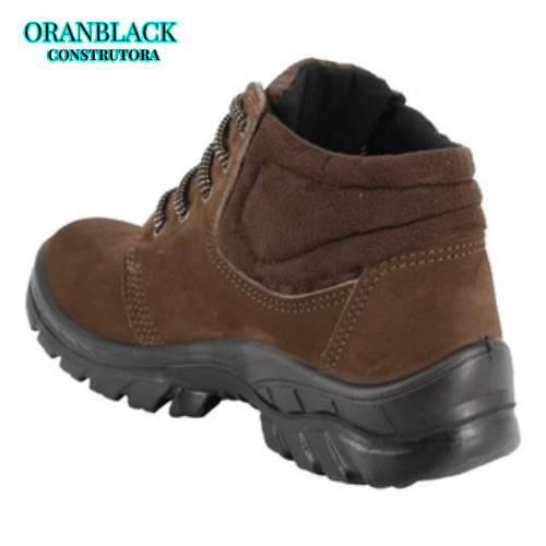 BOTINA ECOSAFETY COURO NOBUCK - Oranblack