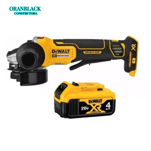 Lixadeira Esmerilhadeira -20v Dcg413 DEWALT Brushless + 1 Bateria de 4ah XR